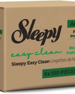 Sleepy Easy Clean Lingette de nettoyage de surface à l’eau de Javel 100 Pcs