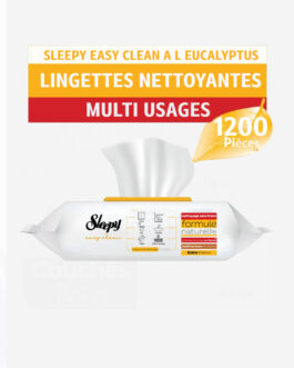 Sleepy Easy Clean le lot de 12 Paquets de 100 lingettes nettoyantes multi-usages à l’Eucalyptus