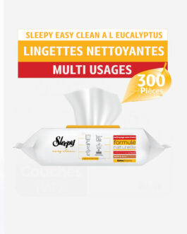 Sleepy Easy Clean le lot de 3 Paquets de 100 lingettes nettoyantes multi-usages à l’Eucalyptus